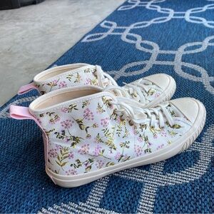 J. Crew Floral High Tops